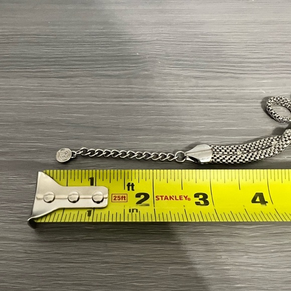 Vintage Silver Chain Bracelet with Loops, Curls - Picture 9 of 9